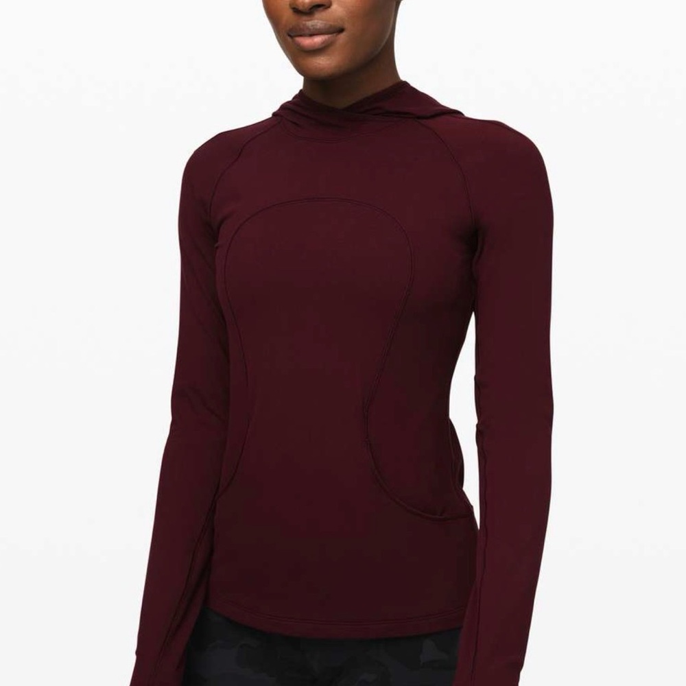 Lululemon On Repeat Rulu Hoodie, Garnet, size 6